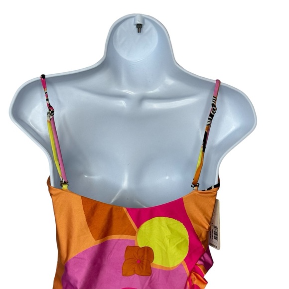 Agua Bendita x REVOLVE NEW Esme Reversible Colorful One Piece Swimsuit Size L - Picture 7 of 9